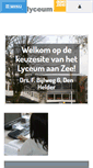 Mobile Screenshot of lyceumaanzee.dedecaan.net
