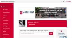 Desktop Screenshot of maerlant-lyceum.dedecaan.net