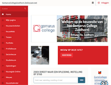 Tablet Screenshot of gomaruscollegezuidhorn.dedecaan.net