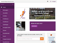 Tablet Screenshot of insulacollege.dedecaan.net