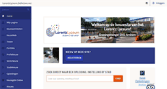 Desktop Screenshot of lorentzlyceum.dedecaan.net