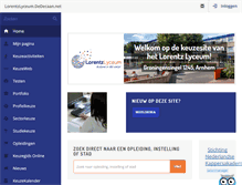 Tablet Screenshot of lorentzlyceum.dedecaan.net